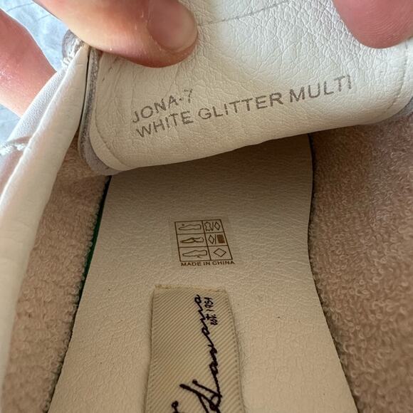 JONA BY VINTAGE HAVANA WHITE/MULTI GLITTER SIZE 7 New - Picture 11 of 11